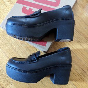 Fitflop Pilar Leather Platform Loafers 36/5